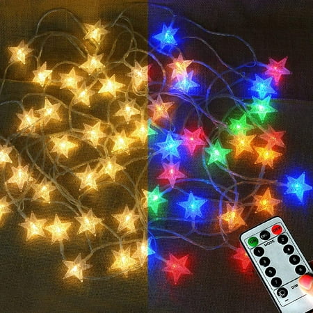 

25Ft 50LEDs Battery Powered Star Fairy Lights