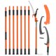 Mophorn Manual Pole Saw, 7.3-27 ft Extendable Tree Pruner, Sharp Steel Mophorn Manual Pole Saw, 7.3-27 ft Extendable Tree Pruner, Sharp Steel