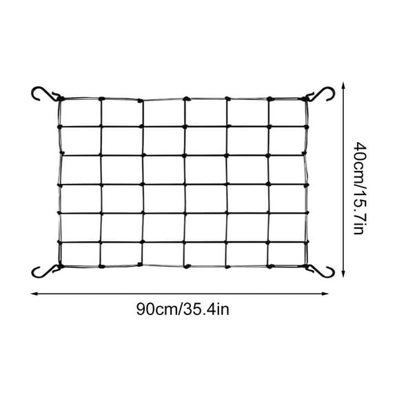 Plant Support Netting | Stretchable Trellis Net for Climbing Plants | 6 Stainless Steel Hooks | Indoor/Outdoor Garden Mesh | Promotes High Yields & Even Light Distribution