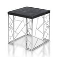 thumbnail image 2 of Home Square Stefano Contemporary Metal End Table in Black and Chrome - Set of 2, 2 of 9