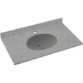 thumbnail image 4 of Swan Ellipse Solid Surface 61'' Single Bathroom Vanity Top, 4 of 7