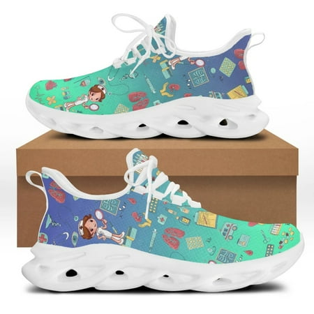 

Wholesale Women Sneakers Medical Nurse Outdoor Casual Lace-up Flats er Shoes High Quality tenis masculino 2024