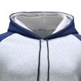 thumbnail image 5 of LEEy-world Crewneck, Powerblend Crew, Comfortable Sweatshirts for Men, Left Chest Script Graphic Hoodies for Men Navy,M, 5 of 5