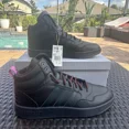 thumbnail image 2 of Adi - das Hoops 3.0 Winter Mid Black Shadow Green Gum Men's Shoes GZ6681 Size 11.5, 2 of 6