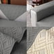 thumbnail image 4 of Granjero Gordo Funda de sofá acolchada geométrica de algodón, funda de sofá seccional en forma de L, 1 pieza (no incluye todo el juego), 27,5 x 27,5 pulgadas, gris, 4 of 5