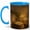 Blue, variant on Candlelit Book Nook 11oz Ceramic Mug, Cozy Night Reading Art