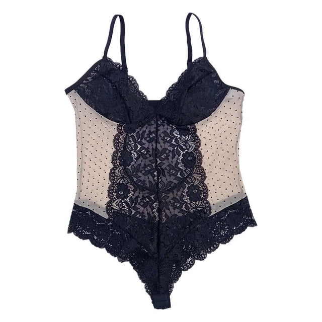 Body Secret Treasures para Dama, de Mesh Puntos con Encaje Multicolor Talla G