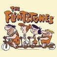 thumbnail image 2 of Men's The Flintstones Group Bike Riding Graphic T-Shirt, 2 of 4