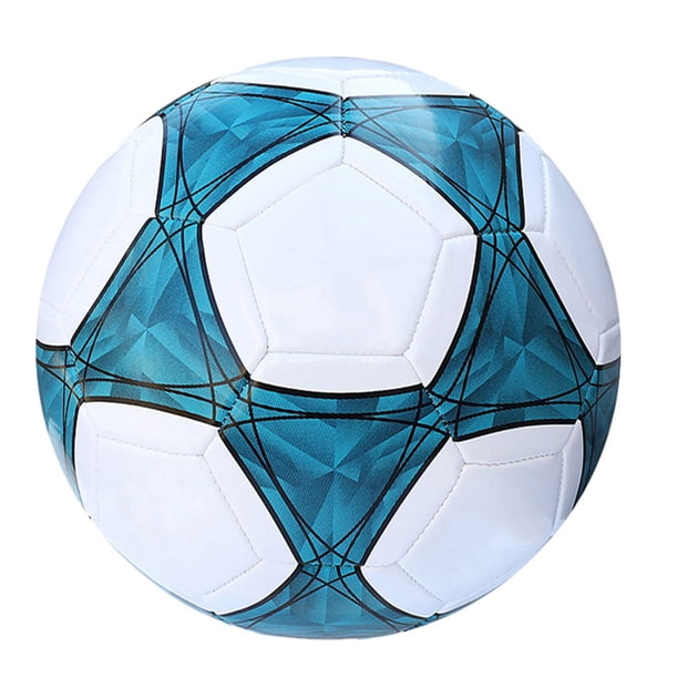 Advancent Pelota de fútbol duradera y resistente al desgaste, para deportes al aire libre, adecuada para varios lugares, pelota de fútbol al Deportes y aire libre Pentagrama azul cinco