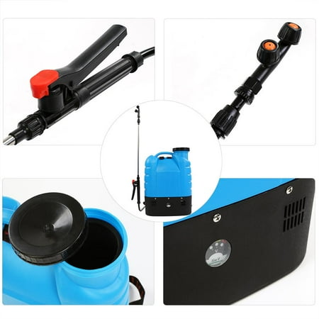 - Brrnoo Backpack Weed Sprayers, Garden Spray Pressure Bottle,16L Electric Backpack Type Agricultural High Pressure Sprayer Gardening Tool 110V US Plug