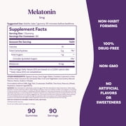 (3 pack) Natrol® Melatonin Gummies, Sleep Support for Adults, Strawberry Flavor, 5mg, 90 Count