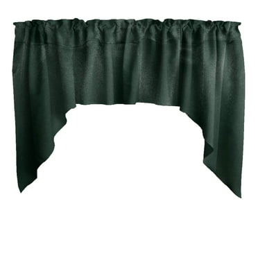 Shiny Satin Solid Swag Window Valance 72" Wide / 36" Tall