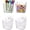 Small, variant on XIMEI Clear Adhesive Wall Storage Bins, 4-Pack Cabinet Door Organizer Holders, Hanging Wall Mount Pockets for Shower/Bathroom/Makeup/Office/Craft/Kitchen/RV, Small