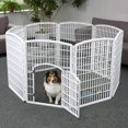 thumbnail image 2 of IRIS USA 86 cm (34 in) Exercise 2-Panel Add-On Pet Playpen with Door, White, 2 of 5