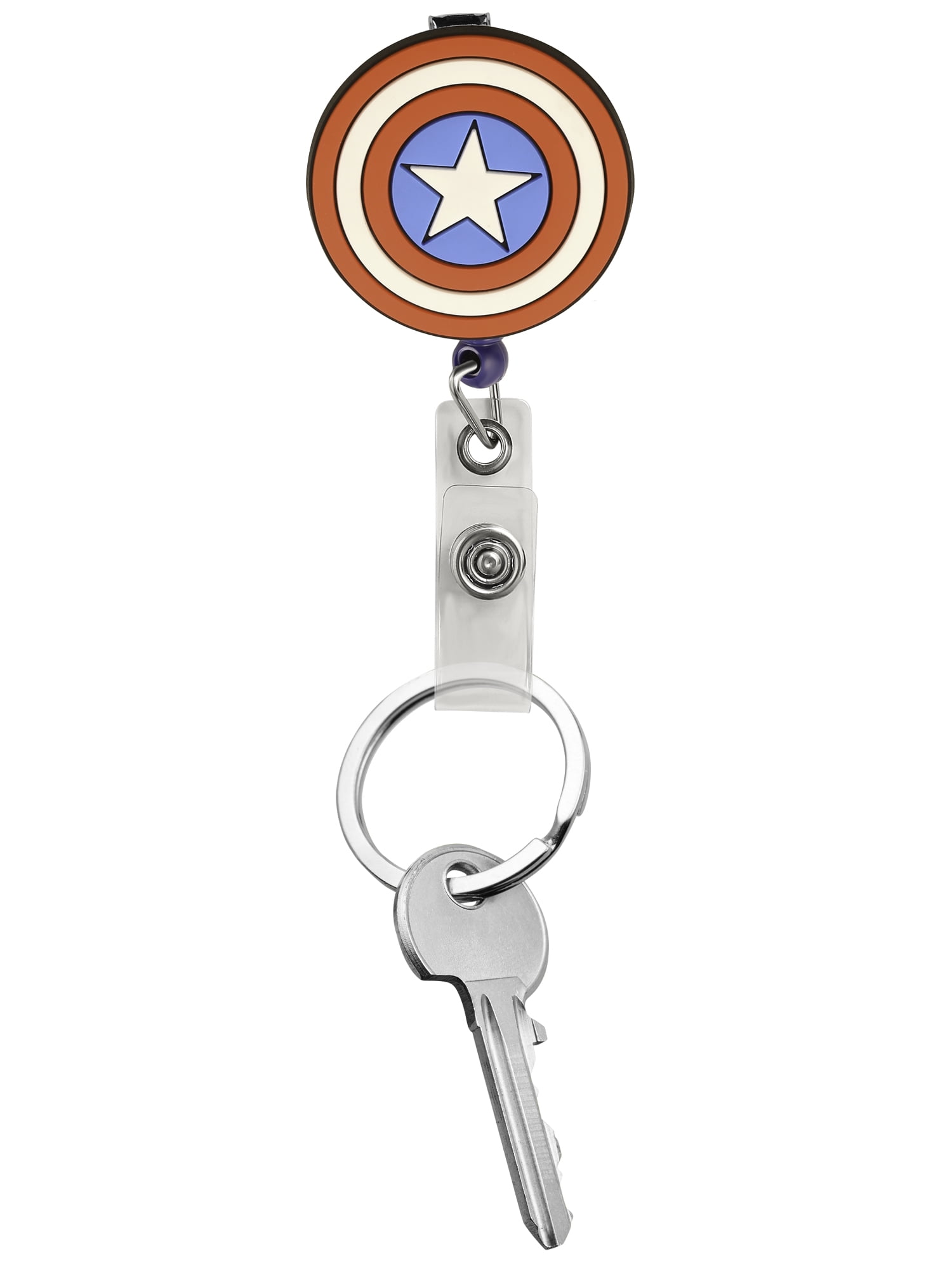 Marvel Captain America Retractable Badge Reel with 26-Inch Cord