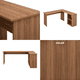 thumbnail image 3 of Escritorio Esquinero (L) ISTO PARA TI Homeoffice Estudiantil color Nogal material MDP, 3 of 5