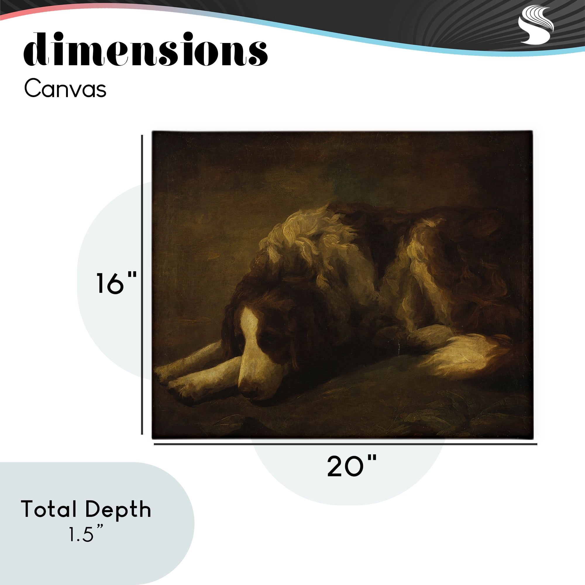 Stupell Industries Dim Lighted Classic Dog Canvas Wall Art, design by Lil' Rue