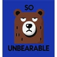 thumbnail image 5 of So Unbearable Youth Royal Blue Long Sleeve Hoodie-Medium, 5 of 6