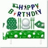 "Swingin' Soiree" Golf Party Pack - Complete with Tablecloth, Banner, Plates, Napkins, and Cutlery for a Hole-in-One Celebration! Perfect for Golf Ball Sports Games, Player Club Themed Birthdays and M