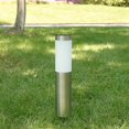 thumbnail image 2 of Lámpara de enchufe de tierra de energía Solar de 3 Leds lámpara de césped impermeable de acero inoxidable lámpara de patio al aire libre kaili Sencillez, 2 of 5