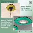 thumbnail image 3 of Renovators Supply Recessed Lighting Trim 10 in. Wide White Polyurethane Ornate Recessed Ceiling Light Trims Pack of 5, 3 of 10