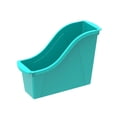 thumbnail image 3 of Storex Interlocking Book Bin, Small, 11-3/4 x 4-1/2 x 8-1/2 Inches, Teal, 3 of 4