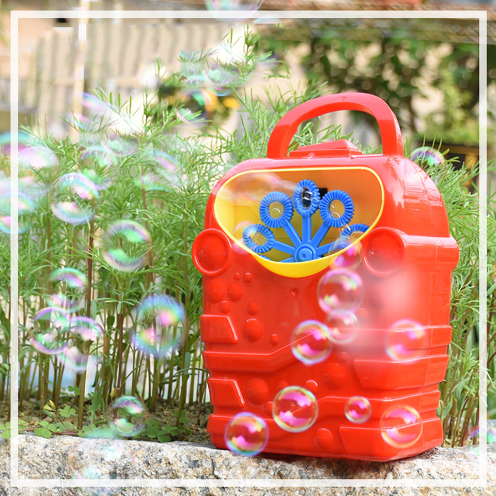 Bubble Machine Kids Durable Automatic Bubble Blower Outdoor Toy for