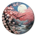 thumbnail image 4 of Designart "Asian Art Eastern gracefulness III" Asian Oversized Wall Clock, 4 of 5