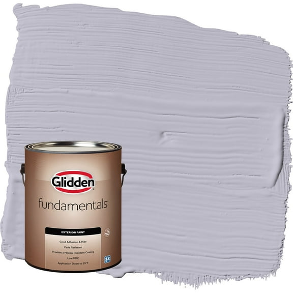 Glidden Fundamentals Silverberry / Purple Flat Exterior Paint, 5 Gallon