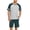 Dark Green, variant on Ekouaer Mens Pajama Short Sets Short Sleeve Crewneck Pajama Lounge Set Raglan Sleepwear
