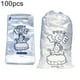 thumbnail image 4 of 100pcs Drawstring Ice Bag Puncture Resistant Disposable Recyclable Freezer Pouch, 4 of 4