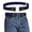 Dark Blue, variant on Men's Comfort Adjustable No Buckle Elastic Belt Hook Loop Fastener Stretch Belt for Jeans Khaki Pants