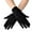 Black, variant on Stretchy Lycra Performance Gloves, Seamless Dance Gloves for Cheerleading, Marching Band, Color Guard, or Theater Costume. Black