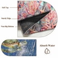 thumbnail image 6 of Turtle Coastal Round Area Rug 4Ft Washable Circle Rugs for Bedroom Dining Room, Nautical Summer Beach Coral Octopus Blue Wooden Non-Slip Carpet Floor Mats Indoor Outdoor Carpet Runner Home Decor, 6 of 8