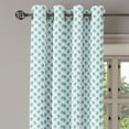 thumbnail image 3 of Ambesonne Turquoise Grommet Curtain, Winter Snow Gloves, 50" x 54", White and Pale Blue, 3 of 6