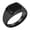 Black, variant on Men's Square Black Onyx Signet Ring Classic Minimalist Polish Plain Gemstone Band Ring Black Size 8