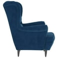thumbnail image 2 of vidaXL Fauteuil Velours Bleu, 2 of 4