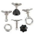 thumbnail image 1 of Kit d'Écrou à Double Crantail pour Rail, Écrou à Vis pour Rail en Acier Inoxydable Compatible avec Lit de Camion, Pickup, RV, ATV, 1 of 7