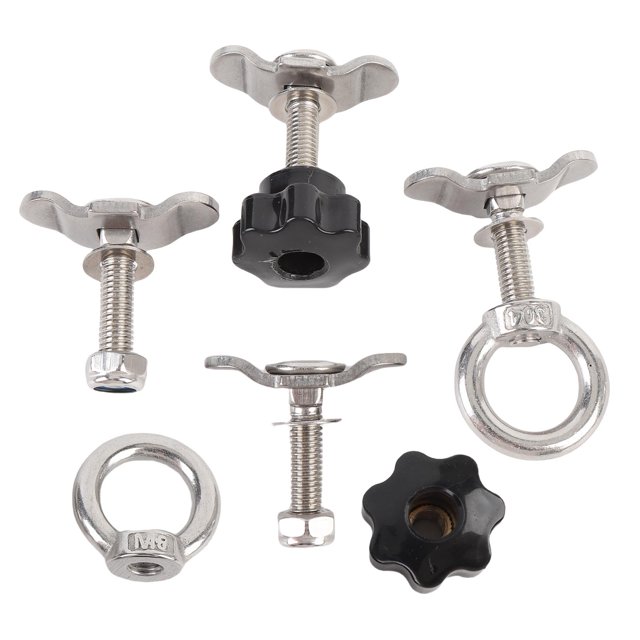 Kit d'Écrou à Double Crantail pour Rail, Écrou à Vis pour Rail en Acier Inoxydable Compatible avec Lit de Camion, Pickup, RV, ATV