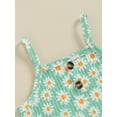 thumbnail image 4 of Suealasg Daisy Print Camisole Tops Sleeveless Elastic Shorts (Kids) 2 Pieces, 4 of 6