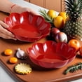 thumbnail image 6 of 1/3/5Pcs Round Serving Tray Platter,Red Fruit Plate and Snack Dishes for Living Room Coffee Table,Home Hospitality,Neighbor Treats,and Party Gatherings, 6 of 7