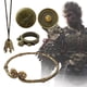 thumbnail image 1 of Brazalete Abierto Con Nube Grabada Colección Sun Wukong Collar Hecho A Mano Insignia Anillo, 1 of 9