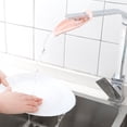 thumbnail image 3 of Extensor de grifo para niños pequeños, 3 piezas de silicona para fregadero de baño, bañera (beige+rosa+gris), 3 of 5