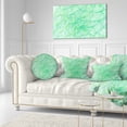 thumbnail image 3 of Designart Clear Green Veins of Marble - Abstract Throw Pillow - 12x20, 3 of 5