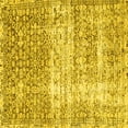 thumbnail image 1 of Ahgly Company Machine Washable Indoor Square Persian Yellow Traditional Area Rugs, 7' Square, 1 of 4