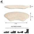 thumbnail image 2 of PULLIMORE 3 Pairs Heel Grips Liners Pads Heel Pain Relief Cushions Inserts for Men Women (Beige), 2 of 9