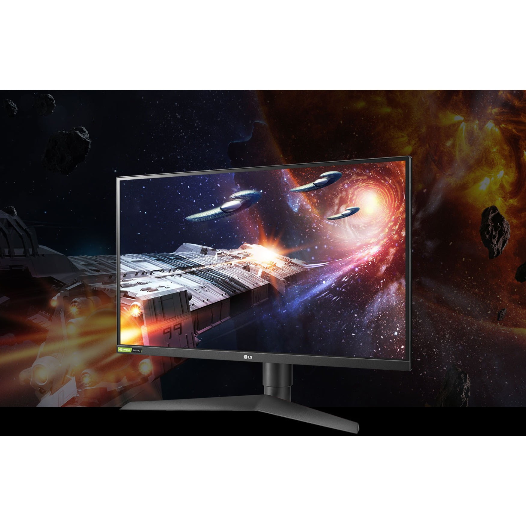 Full UltraGear LCD 16:9, Black, Red LG Gaming Monitor, 27GN75B-B 27\