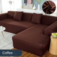 thumbnail image 1 of YIJIA Recliner Plain Stretch Sofa Cover L Shape Washable Corner Sofa Cover for Living Room Modern Pattern, 1 of 5