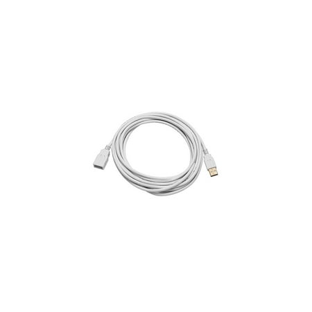 Monoprice 15' USB 2.0 Male to Female Extension Cable White 108608