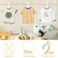 thumbnail image 3 of 20Pcs Kids Wooden Hanger Wooden Baby Hanger Mini Toddler Children Clothes Hanger Cute Crown/Bear/Rabbit Ear Baby Girl Boy Hanger Toddler Infant Hanger for Baby Jacket Skirt Sweater, 3 of 10